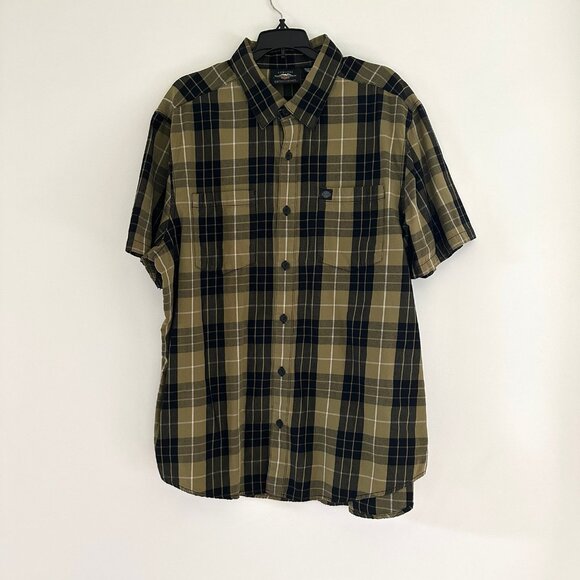 Harley Davidson Mens Plaid Short Sleeve Button Up Shirt Size XL Casual Biker - Picture 1 of 8